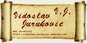 Vidoslav Juruković vizit kartica